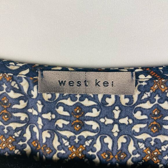West Kei Patterned Hi Low Tank Top Large - Picture 3 of 8